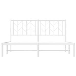 โครงเตียงเหล็กสีขาวขนาดคิงไซส์ 59 x 79 นิ้ว เตียงโลหะ - Product Image 5