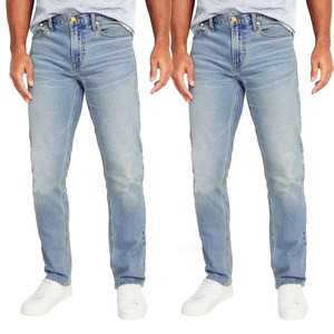 Jeans de Mezclilla para Hombre, Estilo Hip Hop Vintage, Corte Recto, Color Sólido, 100% Algodón, Densidad Media, para Invierno/Primavera/Otoño, Personalizados por Fábrica China - Product Image 5