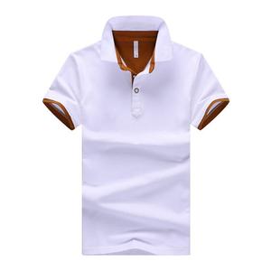 Polo de Manga Corta Gris para Hombre con Ribete Naranja, Informal, de Algodón Piqué, Transpirable, Corte Regular, Diseño con Botones - Product Image 2