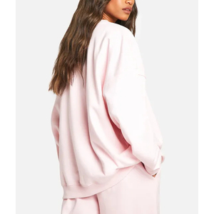 Sudadera con Capucha para Mujer, Moderna y a la Moda, Estilo Urbano, Felpa de Algodón Grueso, Antiencogimiento, Color Rosa Claro, Lavado Ácido para Invierno - Product Image 6