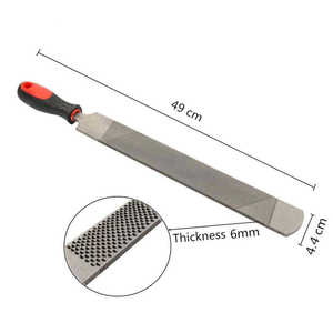 6-Piece Professional Horse Farrier Tool Kit with Hoof Nipper Rasp <b>File</b> & Wooden Handle - Product Image 3