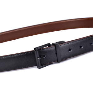 Cinturón ajustable con hebilla de calavera para hombre, de cuero genuino, informal, de 3,5 cm de ancho y 110 cm de largo, duradero y de alta calidad - Product Image 2