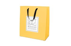 Sacs cadeaux en papier kraft personnalisés en gros, blancs et propres, pour des achats et des cadeaux élégants - Product Image 3