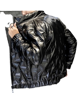 2025 mode Style couleur unie hommes doudoune en gros extérieur épais chaud veste d'hiver pour hommes - Product Image 3