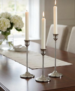 <b>Silver</b> Tone Metal Candle Holder Tall Pedestal <b>Candlestick</b> Stand for Wedding Home Decor - Product Image 6