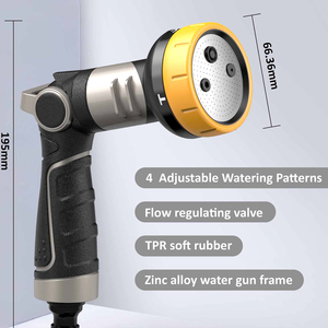 Rociador de Jardín de Aleación de Zinc y TPR para Limpiar y Bañar Mascotas, Diseño de Aspersor para Césped - Product Image 4