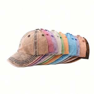 Gorra de Béisbol de Mezclilla Lavada de Alta Calidad para Niños, Color Sólido, Estilo Deportivo Formal, Hebilla Metálica, Gorra de Béisbol Lisa para Niños - Product Image 1