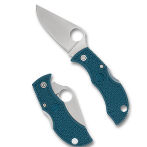 Cuchillos Plegables Modernos de Acero Inoxidable con Mango Ergonómico Azul, Hoja Afilada de Precisión, Orificio Redondo para el Pulgar y Bolsillo para Cuerda - Product Image 1