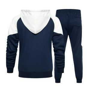 Ensemble de survêtement 2 pièces en polaire bicolore USA, tendance et durable, faible MOQ, pour homme - Product Image 6