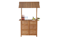 Ensemble de meubles contemporains de style commercial : table haute et chaises en bois d'acacia américain de haute qualité