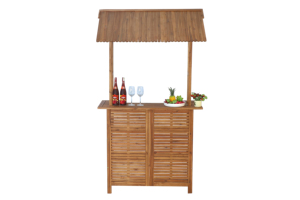 <b>High</b> Quality American Acacia Wood <b>Bar</b> <b>High</b> <b>Table</b> <b>And</b> <b>Chairs</b> Contemporary Commercial Furniture Set - Product Image 2