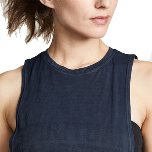 Solid Color Breathable Knitted Casual Women Adult Size Tank <b>Top</b> with O-Neck Collar and 100% Polyester Material - Product Image 6