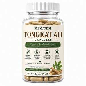 Cápsulas de Extracto de Tongkat Ali 100% Puro, Grado Alimenticio, Suministro al por Mayor de Marca Privada, Apoya el Equilibrio Nutricional y la Energía - Product Image 1