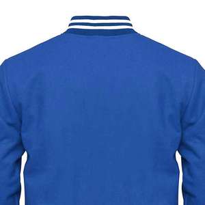 High Quality Canvas Letterman Jacket Stand Collar Front Logo Wholesale Custom Colors Anti-Bacterial Breathable Winter Jacket - Product Image 6