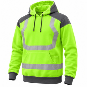 Sudadera con Capucha de Seguridad ANSI Clase 3, Personalizada con Logotipo, de Alta Visibilidad, Reflectante y Ligera para Hombre - Product Image 4