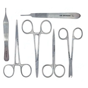 Kit de Suture pour Étudiants en Médecine, Instruments Médicaux, Kit de Pratique de Suture en Acier Inoxydable pour la Dissection, Chirurgie et Anatomie - Product Image 4