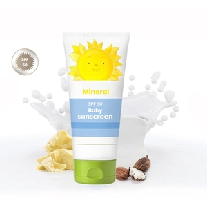 Protector Solar Mineral SPF 50 para Bebés, Marca Privada OEM, Loción Hidratante con Té Verde e Ingredientes Herbales, Venta al Por Mayor - Product Image 2