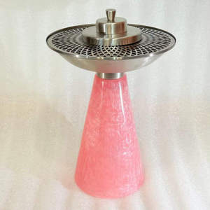 Brûleur de Bakhoor décoratif artisanal en résine écologique avec insert en acier inoxydable, porte-encens arabe et indien - Product Image 1