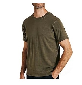 Camiseta Deportiva Ajustada Personalizada para Hombre, 100% Lana Merino, Camisetas Estampadas Transpirables, Gran Venta, OEM, MOQ Bajo - Product Image 3
