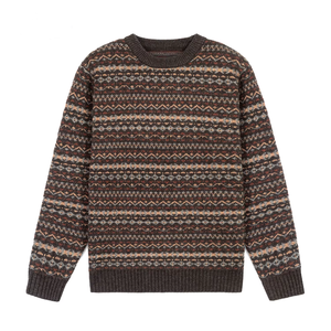 Pull en maille torsadée épaisse à col roulé pour homme, coupe ample, idéal pour l'automne et l'hiver - Product Image 5