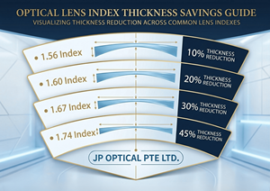 IOT Design Lumina adaptix 1.74แว่นสายตาดัชนีสูงพิเศษปรับแต่งได้เลนส์ป้องกัน UV400เคลือบแบบกำหนดเองได้ - Product Image 4
