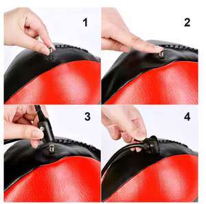 HAWK SPORTS INDUSTRIES Balón de Boxeo de Doble Extremo, Inflable de PU, Entrenador de Reacción con Mosquetones y Bomba para Práctica en Casa o Gimnasio - Product Image 6
