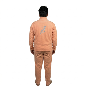 Chándal de Invierno Personalizable 100% Algodón, Diseño Sólido, Transpirable, Ligero, de Alta Calidad, con Forro Polar - Product Image 5
