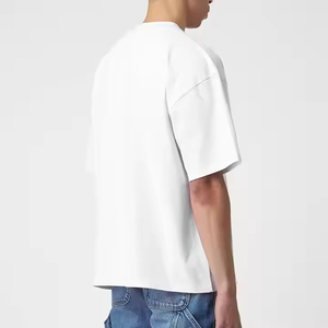 เสื้อยืดคอกลมแขนสั้นทรงโอเวอร์ไซส์ ดีไซน์ทันสมัย คุณภาพสูง สำหรับผู้ชายและผู้หญิง ผ้าคอตตอน 100% เนื้อหนา พิมพ์ลายโลโก้ - Product Image 5