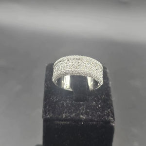 Anillo de Eternidad de Plata de Ley S925 con Diamantes VVS Certificados por IGI, Joyería Fina Personalizada de Lujo, Novedades de Moda, Estilo Hip Hop - Product Image 5