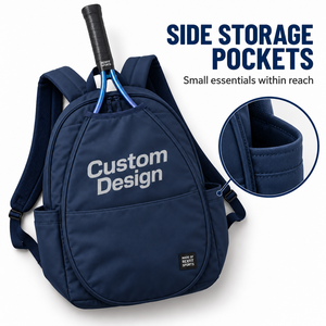 Mochila Personalizada para Raquetas de Squash con Compartimento Frontal Abierto, Bolsillos Laterales, Cierres Dobles y Bolsa para Equipo - Product Image 3