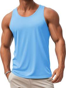 Camiseta sin mangas urbana para hombre, tejido ligero y transpirable, tacto suave, movimiento fluido, corte limpio, textura fresca, elasticidad cómoda, uso diario, estilo moderno, resistente. - Product Image 2