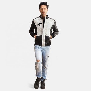 Veste en cuir véritable pour homme PIHA SPORTS, design personnalisé avec logo, imperméable, réversible, style rétro vintage, effet vieilli, pour l'hiver, style motard - Product Image 2