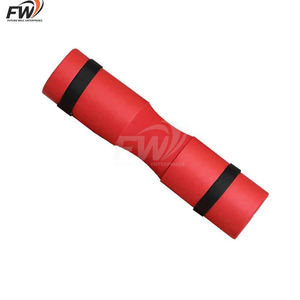 Almohadilla de espuma para barra con logo personalizado y cubierta de PU para sentadillas, empujes de cadera, entrenamiento de glúteos, cojín protector de barra antideslizante de cuero PU. - Product Image 1