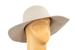 100% Wool Felt Fedora Hat with Printed Flower Ribbon and Pencil Brim Custom OEM Wide Brim Hat for Casual Scene - Product Image 3