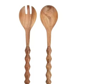 Espátula de madera de alta calidad, juego de 2 cucharas de madera para especias, azúcar, té y café, utensilio de cocina para productos al por mayor - Product Image 2