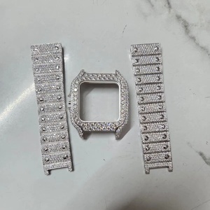 Custom Luxury Moissanite Watch | VVS Iced Out Skeleton | Passes Diamond Tester Wholesale - Product Image 1