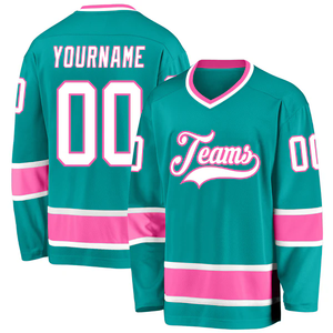 Wholesale Custom <b>Long</b> Sleeves Fleece Ice Hockey Hoodie Jersey Polyester Fabric Sublimation Ice Hoodies Hockey Uniform 280g - Product Image 4