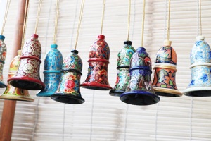 Christmas Paper Mache Hanging Bells <b>Stand</b> and Accessories for Ornament Decorations on Christmas <b>Tree</b> - Product Image 4