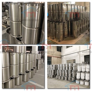 Olla y barril de acero inoxidable de tamaño y forma personalizados industriales con asa, tapa y <span class=keywords><strong>pies</strong></span> - Product Image 6