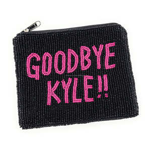 Goodbye Kyle Monedero de cuentas unisex, personalizado, hecho a mano, mini bolsa de cuentas de semillas con cierre de cremallera, ecológico, portátil, compacto y divertido - Product Image 2