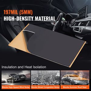 Tapis insonorisant pour voiture 25 pieds carrés, isolation phonique automobile en butyl pour voitures # # # # Matériau en coton - Product Image 2