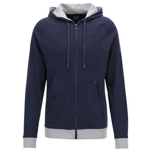 Ensemble de survêtement athlétique pour homme 100 % coton molletonné, sweat à capuche zippé et pantalon de jogging, deux pièces, uni, pour la gym et le sport - Product Image 2