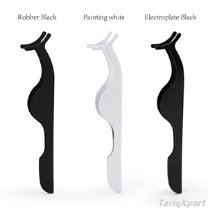 Pince à cils personnalisée en acier inoxydable avec logo imprimé, faible MOQ - Product Image 5