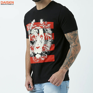 T-shirt en coton et polyester pour homme, coupe ample, manches courtes, uni, décontracté, durable, personnalisation de marque, vente en gros - Product Image 2