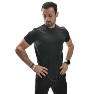 <b>Men's</b> <b>Black</b> Crew Neck T-<b>Shirt</b> Short Sleeve <b>Slim</b> <b>Fit</b> Casual Sportswear Lightweight Breathable Everyday Cotton Blend <b>Shirt</b> Tees - Product Image 1