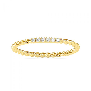 Minimalist Lab Grown Diamond Curved Wedding Band Gold <b>Dainty</b> Diamond Stackable <b>Ring</b> For Women Anniversary <b>Ring</b> - Product Image 1