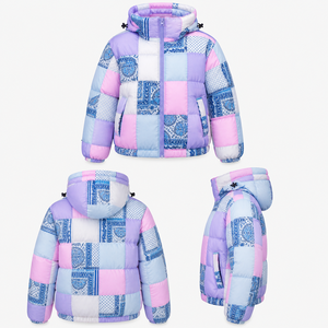 Custom Logo Winter New Textured Warm Long <b>Line</b> Puffer Quilted Latest Jacket Women Hooded <b>Coat</b> Waterproof Windproof Outerwear - Product Image 5