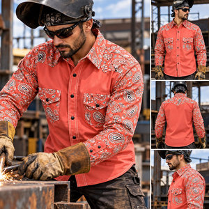 Camisas Resistentes al Fuego Certificadas por NFPA 2112 |   Tela Elástica 98% Algodón 2% Spandex |   Durabilidad de 100 Lavados |   Para una clasificación de 2 arcos - Product Image 6