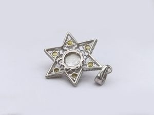 Colgante de Estrella con Perla de Zafiro, Plata de Ley 925, Joyería Hecha a Mano con Piedras Preciosas Naturales, Elegante Regalo para Mujer - Product Image 3