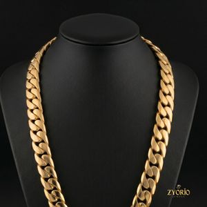 Luxury Gold Cuban Link Chain <b>Necklace</b> for Men Hip Hop Thick Miami Cuban Chain <b>Statement</b> Jewelry with Iced Out Clasp - Product Image 5